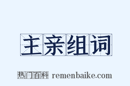 主亲组词是什么意思的图片